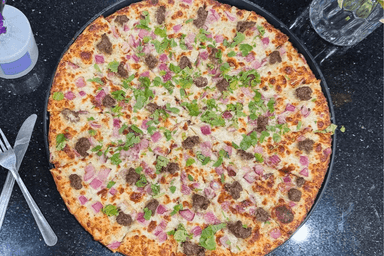 HALAL LAMB KABAB PIZZA