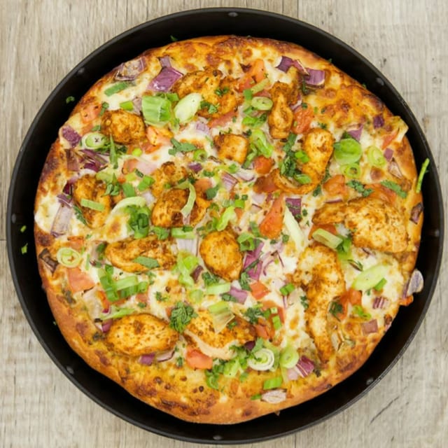 Curry Chicken Pizza.