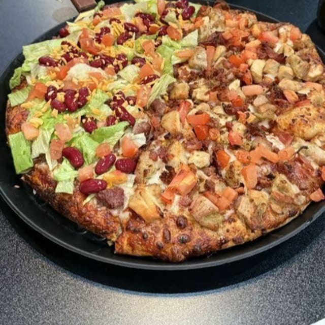 Mexican Taco Pizza.