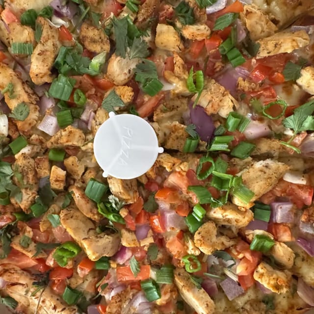 Butter Chicken Pizza.